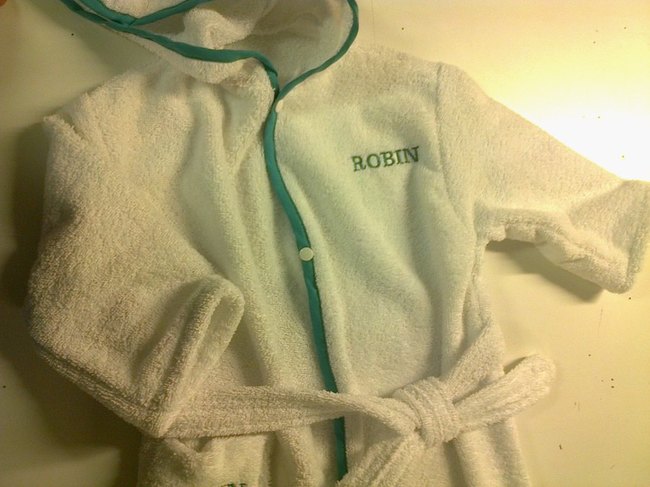 Peignoir de bain b&eacute;b&eacute;